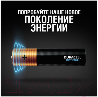 Комплект батареек Duracell LR6 AA Optimum 1.5В (4шт)