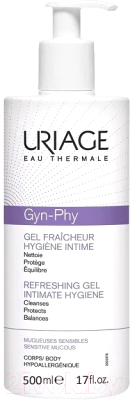Гель для интимной гигиены Uriage Gyn-Phy Освежающий (500мл)