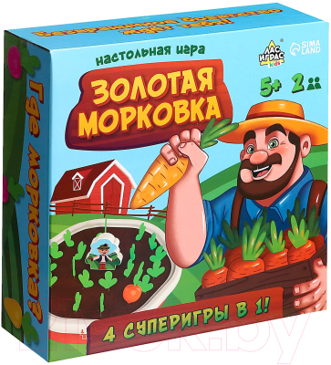 Настольная игра Лас Играс Kids. Золотая морковка LS-47 / 9716609