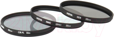 Светофильтр Hoya 55.0MM комплект Digital Filter Kit: UV (C) HMC Multi PL-CIR NDX8 (24066058973)