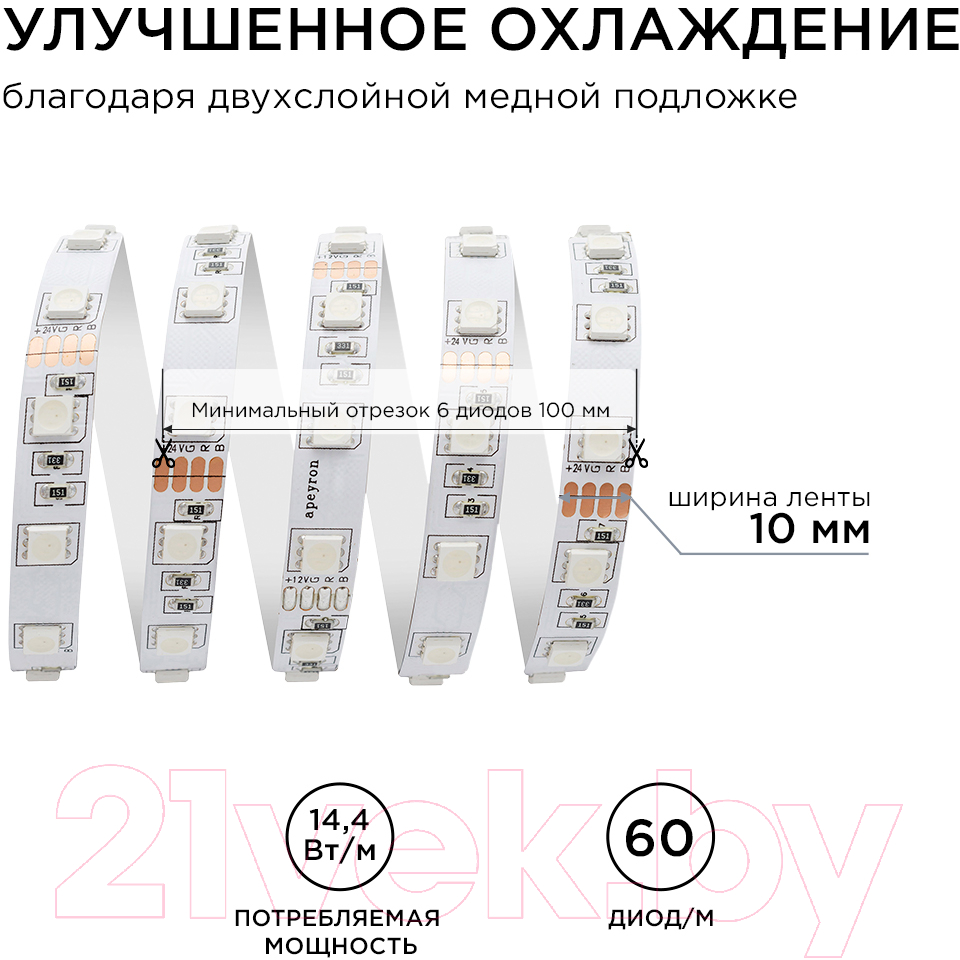 Светодиодная лента Apeyron Electrics SMD5050 / 00-337