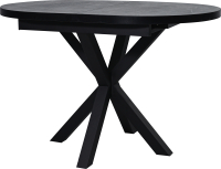 Обеденный стол Мир стульев Саен 24 120x80/40 (каспий срез камня/черный муар) - 