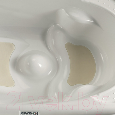 Столик пеленальный Cam Cambio с ванночкой / C209-C263 (серый/розовое золото)