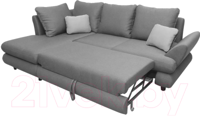 Диван угловой Lama мебель Париж левый (Atlanta Plum) - Декоративные подушки приобретаются отдельно