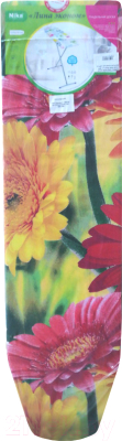 Гладильная доска Ника Лина Эконом / ЭК1 (желтые и красные цветы)