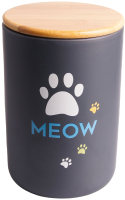 Емкость для хранения корма Mr. Kranch Meow / MKR020239 (черный) - 