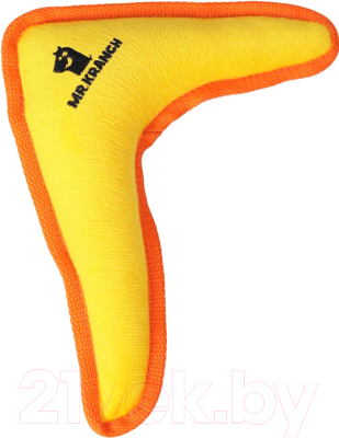 Игрушка для собак Mr. Kranch Бумеранг с пищалкой / MKR80244 (желтый)