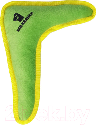 Игрушка для собак Mr. Kranch Бумеранг с пищалкой / MKR80245 (зеленый)