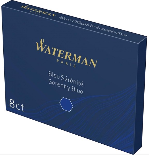Чернила для перьевой ручки Waterman Standart / S0110860 (8шт, синий)