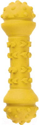 Игрушка для собак Mr. Kranch Гантель / MKR000124 (с ароматом сливок, желтый)