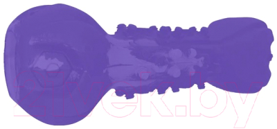 Игрушка для собак Mr. Kranch Гантель с пищалкой / MKR000529 (с ароматом сливок, фиолетовый)