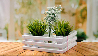 Изображение товара Ящик декоративный Polini Kids Home Boxy / 0003157-04 (белый)