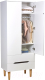 Шкаф Polini Kids Simple 3605 двухсекционный с ящиками / 0002752.163 (белый/дуб каменный) - 
