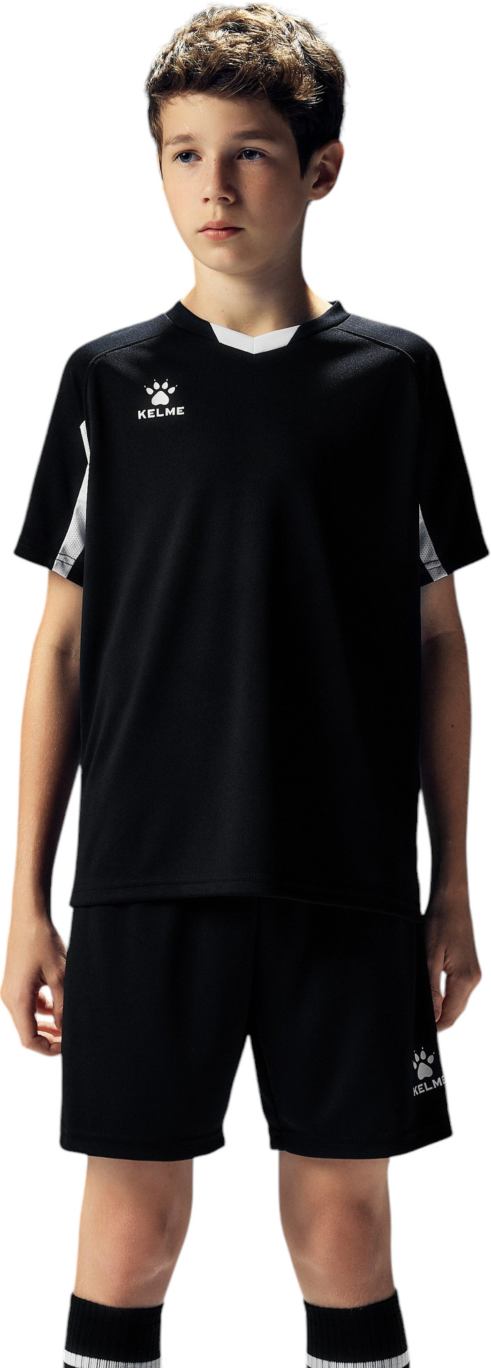 Футбольная форма Kelme Football Suit / 7351ZB3130-003 (р.140, черный)