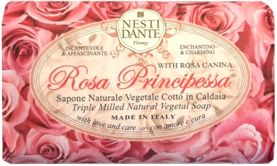 Мыло твердое Nesti Dante Rose Principessa (150г)