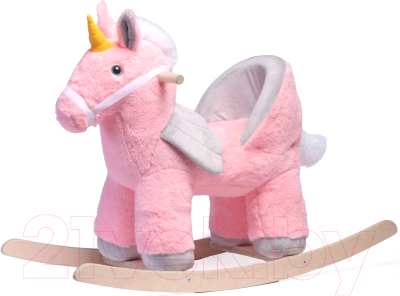 Качалка детская Нижегородская игрушка Единорог / 4657781090070 (розовый/серый)