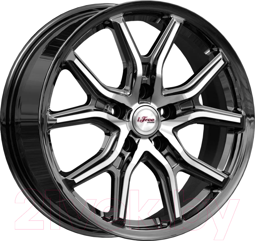 Литой диск iFree Страйк 17x6.5" 5x114.3мм DIA 67.1мм ET 35мм Блэк джек