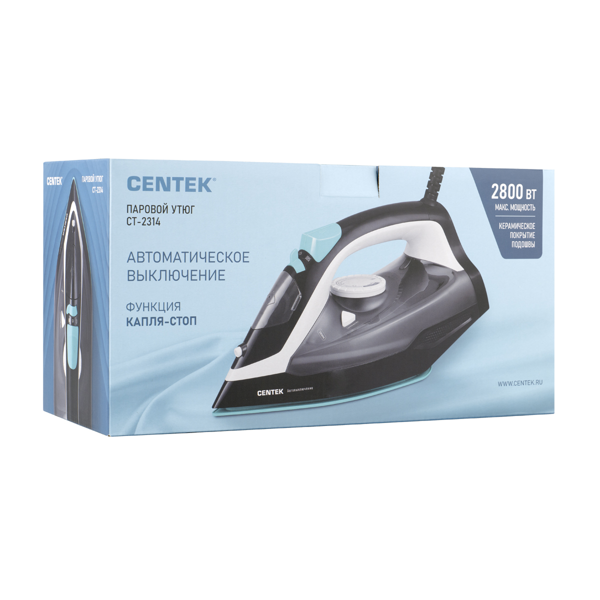 Утюг Centek CT-2314 (черный) — фото 7