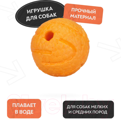 Игрушка для собак Mr. Kranch Мяч / MKR000158 (оранжевый)