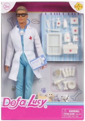 Кукла с аксессуарами Defa Доктор / 8347
