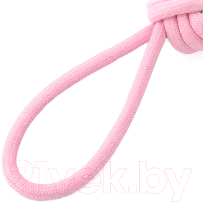 Игрушка для собак Mr. Kranch Мяч из каната на кольцевом шнуре / MKR001126 (розовый/голубой)