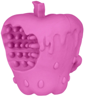 Игрушка для собак Mr. Kranch Яблоко с пищалкой / MKR001402 (с ароматом бекона, розовый) - 