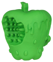 Игрушка для собак Mr. Kranch Яблоко с пищалкой / MKR000402 (с ароматом курицы, зеленый) - 