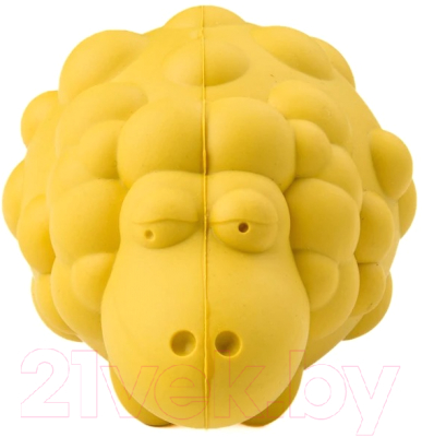 Игрушка для собак Mr. Kranch Овечка с пищалкой / MKR000164 (с ароматом сливок, желтый)