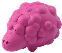 Игрушка для собак Mr. Kranch Овечка с пищалкой / MKR001164 (с ароматом бекона, розовый) - 