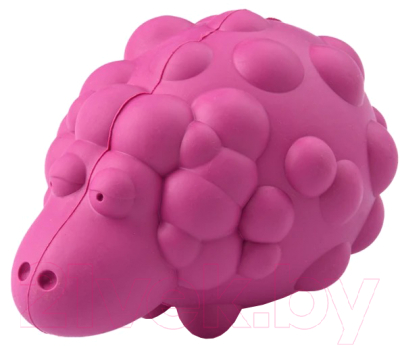 Игрушка для собак Mr. Kranch Овечка с пищалкой / MKR001164 (с ароматом бекона, розовый)