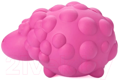 Игрушка для собак Mr. Kranch Овечка с пищалкой / MKR001164 (с ароматом бекона, розовый)