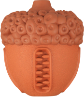 Игрушка для собак Mr. Kranch Орех с пищалкой / MKR000191 (с ароматом сливок, коричневый) - 