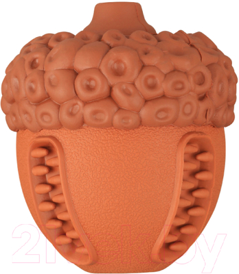 Игрушка для собак Mr. Kranch Орех с пищалкой / MKR000191 (с ароматом сливок, коричневый)
