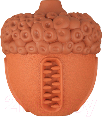 Игрушка для собак Mr. Kranch Орех с пищалкой / MKR000191 (с ароматом сливок, коричневый)