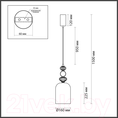 Потолочный светильник Odeon Light Palleta 5046/12L