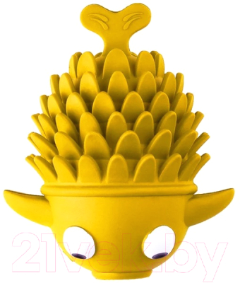Игрушка для собак Mr. Kranch Рыба-ерш / MKR000205 (с ароматом сливок, желтый)