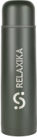 Термос для напитков Relaxika 101 (1000мл, хаки) - 