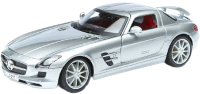 Масштабная модель автомобиля Maisto Mercedes-Benz SLS AMG / 31389 (серебристый) - 