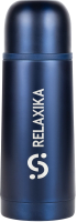 Термос для напитков Relaxika 101 (350мл, темно-синий) - 