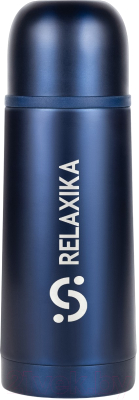 Термос для напитков Relaxika 101 (350мл, темно-синий)
