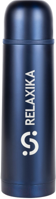 Термос для напитков Relaxika 101 (500мл, темно-синий)