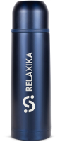 Термос для напитков Relaxika 101 (750мл, темно-синий) - 