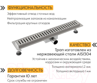 Трап для душа Axus Standart tds700