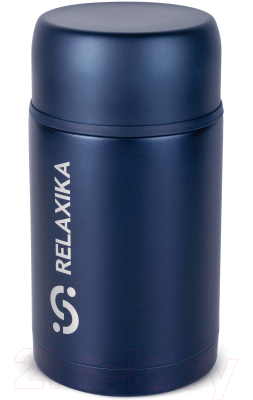 Термос для еды Relaxika 301 (1л, темно-синий)