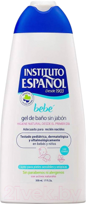 Гель для душа детский Instituto Espanol Bebe Bath Gel Without Soap Sensitive Skin (500мл)