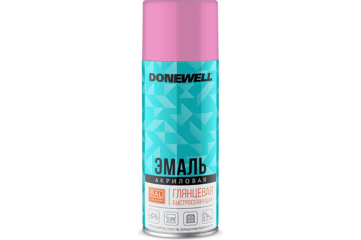 Эмаль Donewell RAL 3015 Универсальная акриловая DW-A3015 (520мл, розовый глянец)