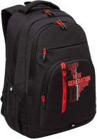 Рюкзак Grizzly RU-436-2 (черный/красный) - 