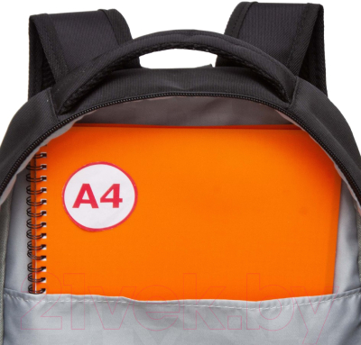 Школьный рюкзак Grizzly RB-451-5 (черный)