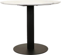 Обеденный стол Stool Group Stem D90 (мраморный/черный) - 
