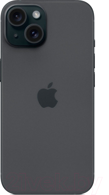 Смартфон Apple iPhone 15 128GB Dual Sim без e-sim / A3092 (черный)